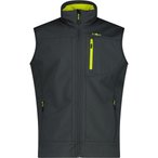 CMP Softshell Weste Herren  Softshellwesten grau Größe M Camping  Wasserdicht 