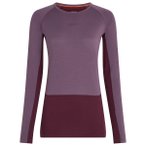 Icebreaker - Women's Merino 200 Zoneknit L/S Crewe - Merinounterwäsche Gr M lil