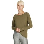 Kismet Cosy Damen Longsleeve ( Oliv L Größe,)