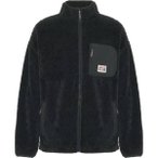 CHIEMSEE Fleecejacke mit Stehkragen, Größe L in Schwarz