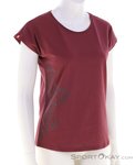 Ocun Kimo Leafs Damen T-Shirt-Dunkel-Rot-XS