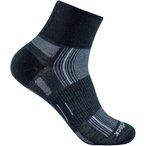 Wrightsock Stride Quarter   Fahrradsocken schwarz Größe 37.5  Camping  Hautfre