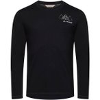 VAUDE Herren Unterhemd Me Monviso Wool LS T-Shirt II, Größe S in Schwarz