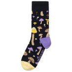 DEDICATED - Socks Sigtuna Mushrooms - Multifunktionssocken 36-40 schwarz