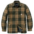 Carhartt - Flannel Sherpa-Lined Shirt Jacket - Freizeitjacke Gr XXL oliv