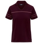 K-Way - Women's Mazardy Stripes - Polo-Shirt Gr L rot