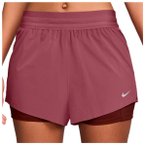 Nike - Women's Swift Dri-Fit Mid-Rise 2-In-1 Shorts - Laufshorts Gr XS rosa