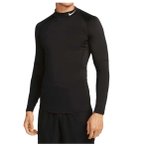 Nike M NP Dri-Fit LS With Stand-Up Collar Herren ( Schwarz XL Größe,)