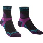 Bridgedale Lightweight T2 Merino Sport 3/4 Crew  Damen  Laufsocken lila Größe 