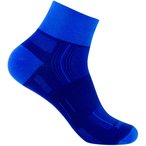 Wrightsock Stride Quarter   Fahrradsocken blau Größe 45.5  Camping  Hautfreund