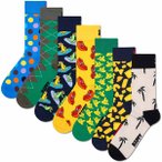 HAPPY SOCKS Happy Socks 7er Pack Unisex Socken - Geschenkbox, gemischte Farben, 