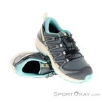 Salomon XA Pro V8 WP Kinder Traillaufschuhe-Hell-Blau-36