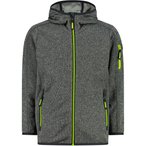 CMP Boys Knit Tech  Kinder  Fleecejacke grau Größe 128 Trekking  Atmungsaktiv