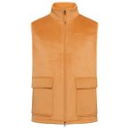 KnowledgeCotton Apparel - Felted Wool Vest - Merinoweste Gr XXL orange