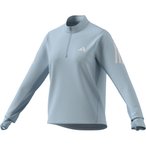 adidas Iconic Running 1/2 Zip  Damen  Longsleeves blau Größe S Laufen | Trailr