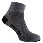 Wrightsock Coolmesh II Quarter   Fahrradsocken grau Größe 45.5  Trekking