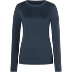 Super.Natural Casual Rib Bio J  Damen  Longsleeves Merino blau Größe XL Trekki