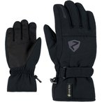 Ziener Lago-Z GTX  Kinder  Fingerhandschuhe schwarz Größe 5 Skifahren  Winddic