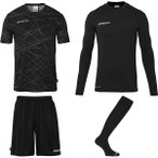UHLSPORT Torwart-Sets Prediction, Größe 3XL in Schwarz