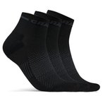 Craft - Core Dry Mid Sock 3-Pack - Radsocken 37-39 schwarz