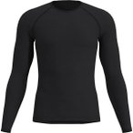 LÖFFLER Herren Unterhemd M SHIRT L/S TRANSTEX MERINO, Größe 52 in Schwarz