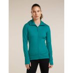 ICEBREAKER Damen Kleider halblg. Da Merino 260 Quantum LS Zip Hoodie, Größe L 