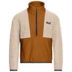 Jack Wolfskin - Kid's Colorblock Taunus Halfzip - Fleecepullover Gr 164 beige/br