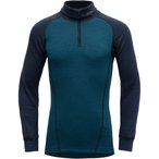 Devold Duo Active Merino Zip Neck  Kinder  Langarm Unterhemden blau Größe 152 