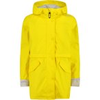 CMP Kinder Rain Hoodie Mantel (Größe 104, gelb)