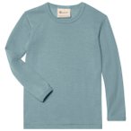 Engel - Kinder Unterhemd L/S - Merinounterwäsche Gr 176 türkis