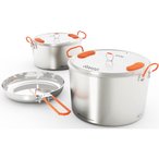 GSI Glacier Stainless Base Camper L Kochgeschirr  Camping Kochgeschirr silber Gr