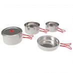 Coghlans - Edelstahlkochset 'Family' - Topf Gr One Size grau
