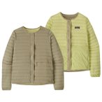 Patagonia - Women's LW Reversible Down Sweater Cardigan - Daunenjacke Gr XS beig