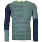ORTOVOX Herren Unterhemd 185 ROCK'N'WOOL LONG SLEEVE M, Größe L in Grün