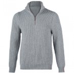 Engel - Troyer - Merinopullover Gr 44 grau
