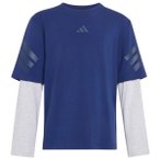 adidas - Kid's Future Icons 2-In-1 Long Sleeve T-Shirt - Longsleeve Gr 128 blau