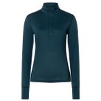 super.natural - Women's Tundra 175 Quarter Zip - Longsleeve Gr M blau