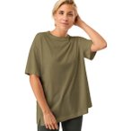 Mandala Boyfriend Damen T-Shirt ( Oliv S Größe,)