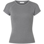 Mandala Slim Fit Ribbed  Damen  T-Shirts grau Größe L Yoga | Lifestyle  Hautfr
