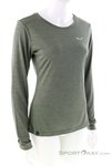 Salewa Puez Melange Dry LS Damen Funktionsshirt-Oliv-Dunkelgrün-36