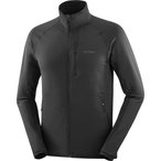 Salomon Essential Lightwarm  Herren  Fleecejacke schwarz Größe S Trekking  Ela