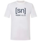 super.natural - Denilogo Bio Cotton Tee - Merinoshirt Gr M weiß