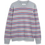 Armedangels Loukaa Fine Stripe  Herren  Pullover grau Größe XL Lifestyle  Haut