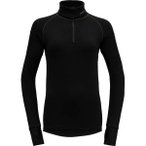 DEVOLD Damen Unterhemd EXPEDITION WOMAN ZIP NECK, Größe XL in Schwarz