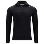 Aclima - Doublewool Polo Shirt Zip - Merinopullover Gr S schwarz