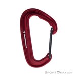 Black Diamond MiniWire Schnappkarabiner-Rot-One Size