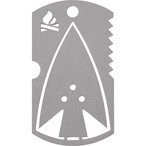 Bushcraft Essentials BE Survival-Dog Tag Edelstahl/one size