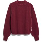 Armedangels Rib Knit  Damen  Pullover velvet red Größe L Lifestyle Hautfreundl