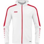 JAKO Kinder Kapuzensweat Kapuzenjacke Power, Größe 140 in Weiß
