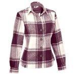 MAUL Damen Bluse Filzmoos Flanell Bluse, Größe 36 in Lila